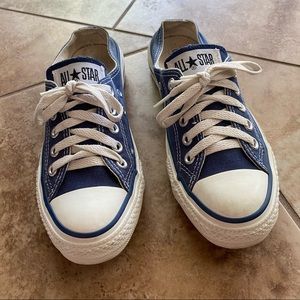 Converse All star slip ons in navy blue